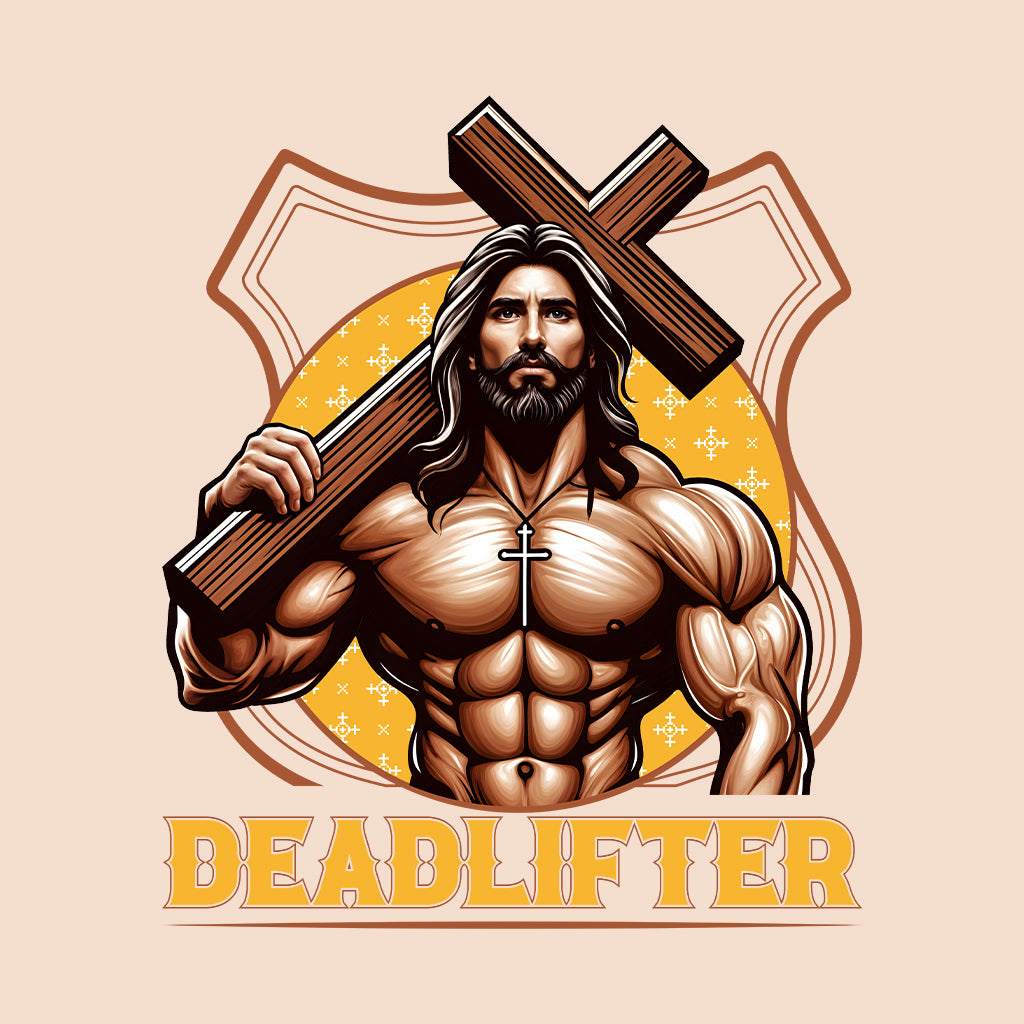 Jesus The Deadlifter Christian Workout | PRODUCT CODE: JUSTHDLFTG