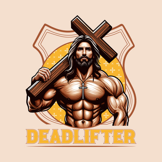 Jesus The Deadlifter Christian Workout | PRODUCT CODE: JUSTHDLFTG
