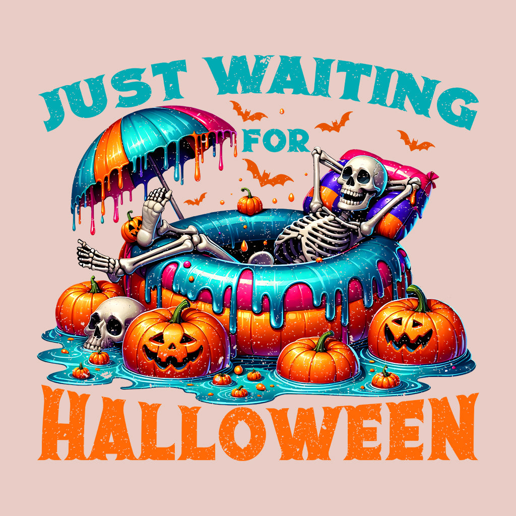 Just Waiting for Halloween Skeleton Pool Party | PRODUCT CODE: JUTWFRHLWM
