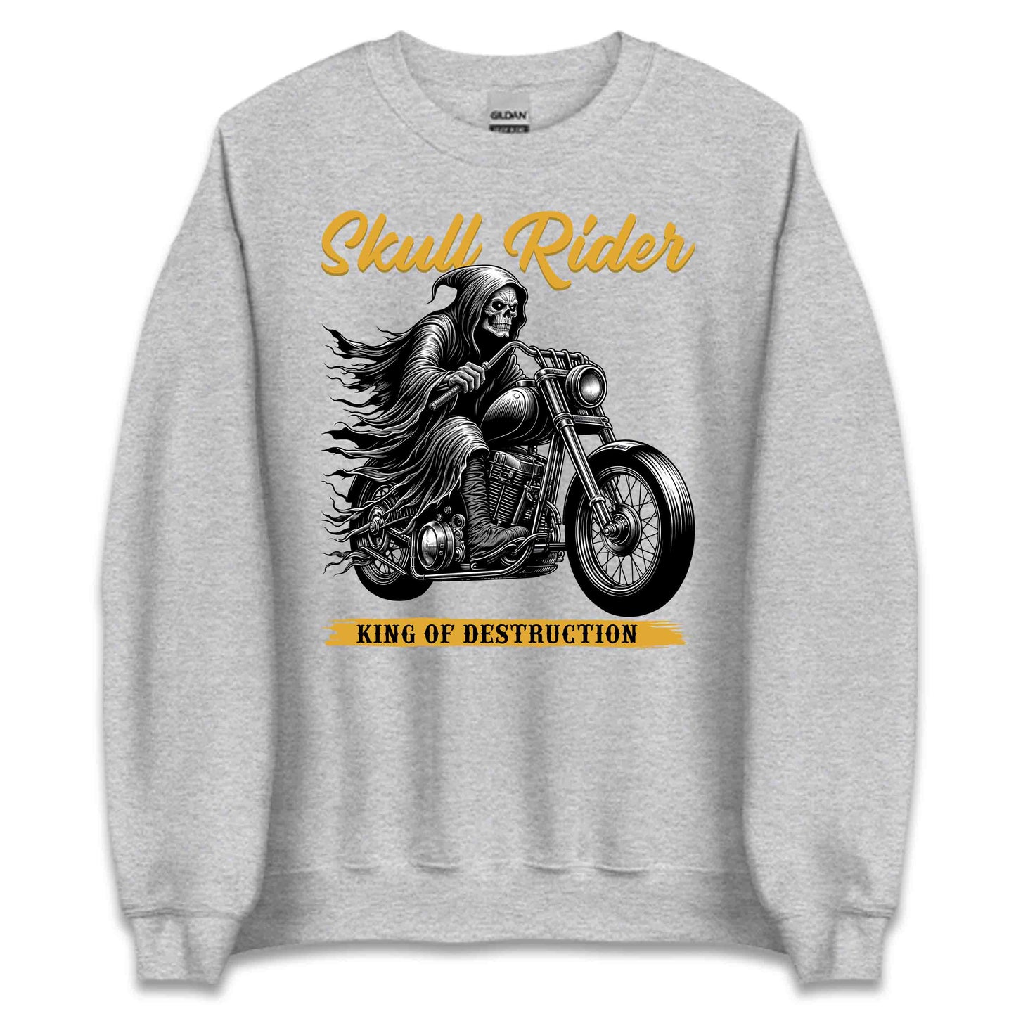 King of Destruction Biker Gothic Skull Rider | PRODUCT CODE: KGNDTRBQOAHW