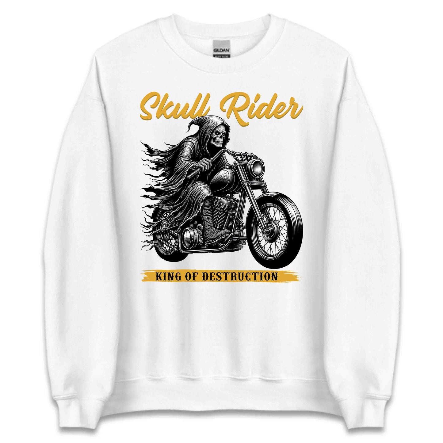 King of Destruction Biker Gothic Skull Rider | PRODUCT CODE: KGNDTRBQOAHW