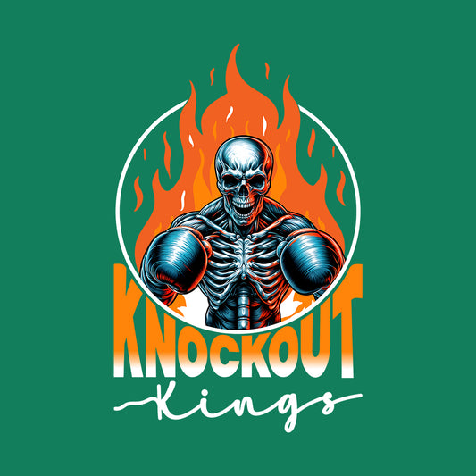 Knockout Kings Skeleton Boxer with Flames Intense Skull Boxing | PRODUCT CODE: KNCUTONGSLOB