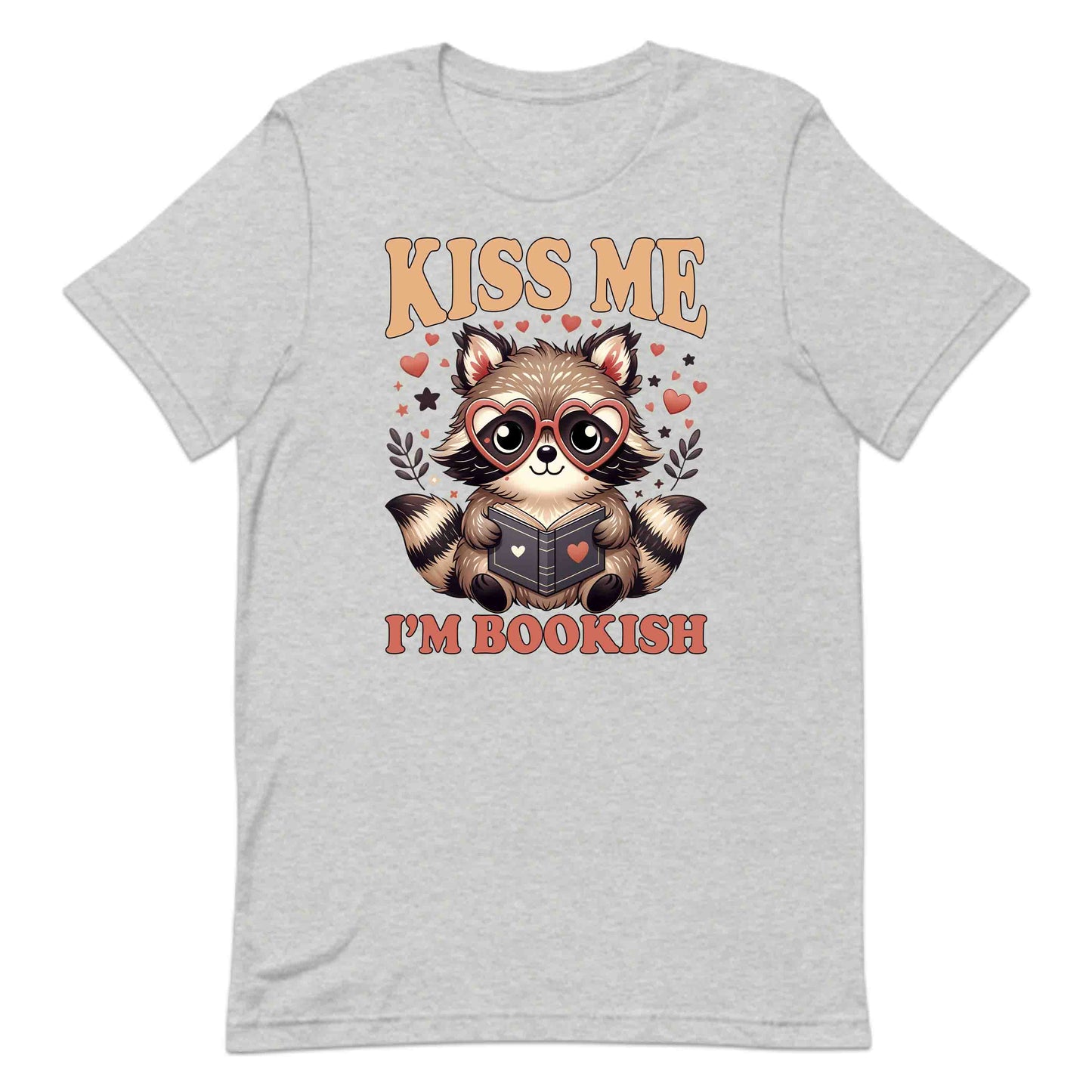 Kiss Me I'm Bookish Raccoon World Book Day Kawaii Animal Reading Librarians & Book Lovers | PRODUCT CODE: KSMBKOSHRCN
