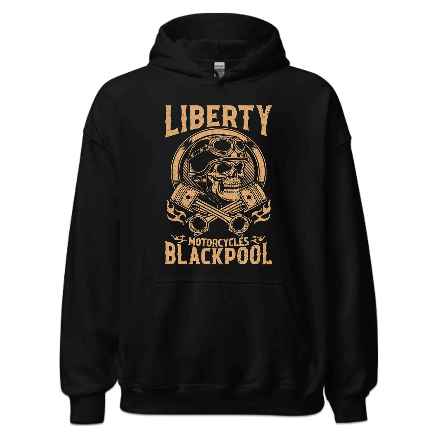 Liberty Motorcycles Blackpool Skull & Pistons Vintage Biker | PRODUCT CODE: LBRTANDAPOEK
