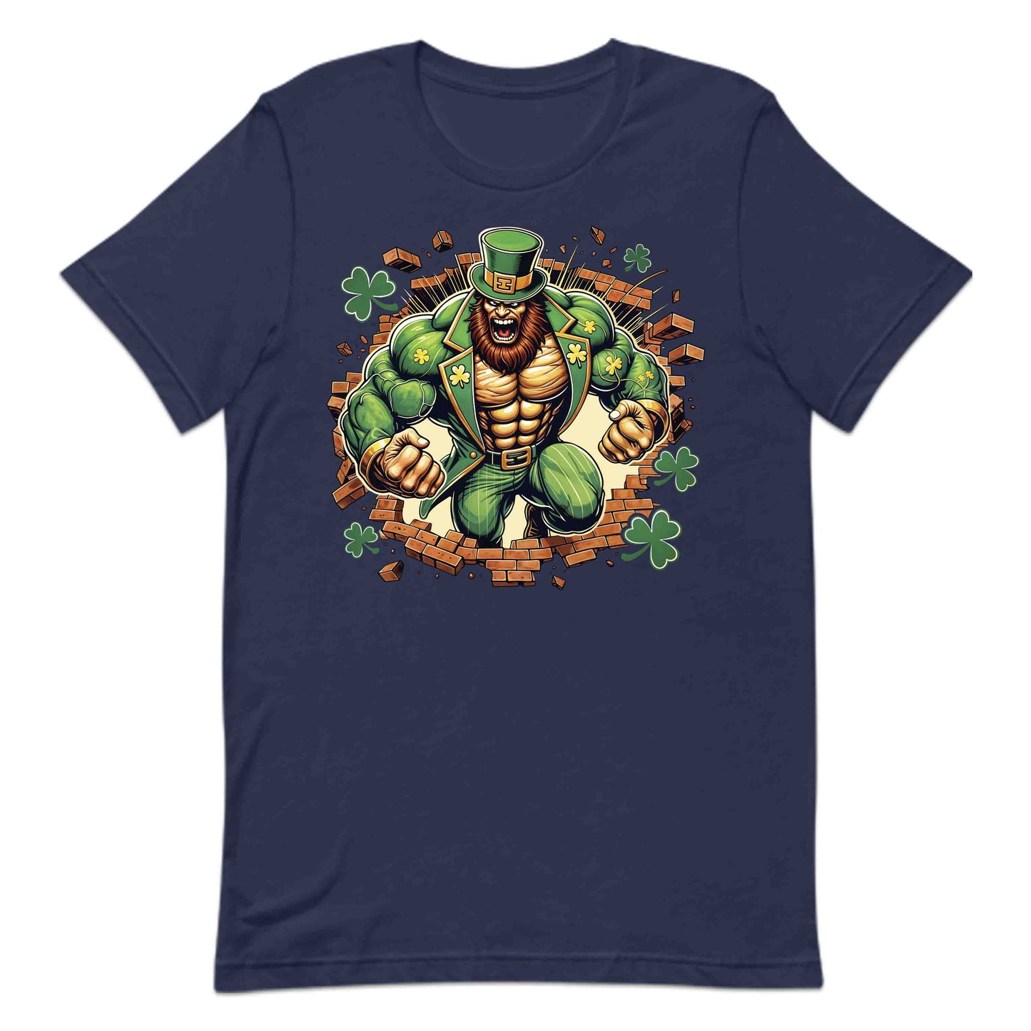 Leprechaun Breaking Through Wall 3D Realistic Badass St. Patrick’s Day | PRODUCT CODE: LEPRCHBKNGWLA