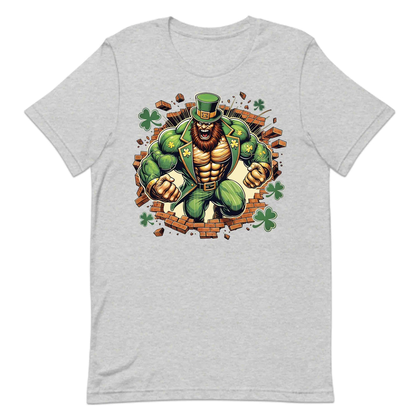 Leprechaun Breaking Through Wall 3D Realistic Badass St. Patrick’s Day | PRODUCT CODE: LEPRCHBKNGWLA