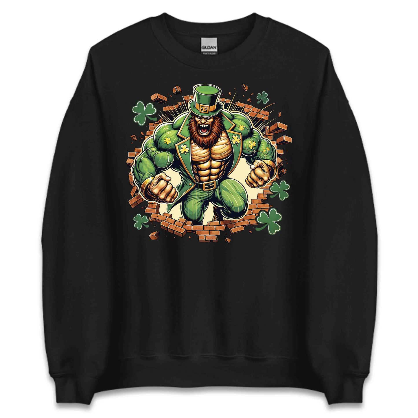 Leprechaun Breaking Through Wall 3D Realistic Badass St. Patrick’s Day | PRODUCT CODE: LEPRCHBKNGWLA