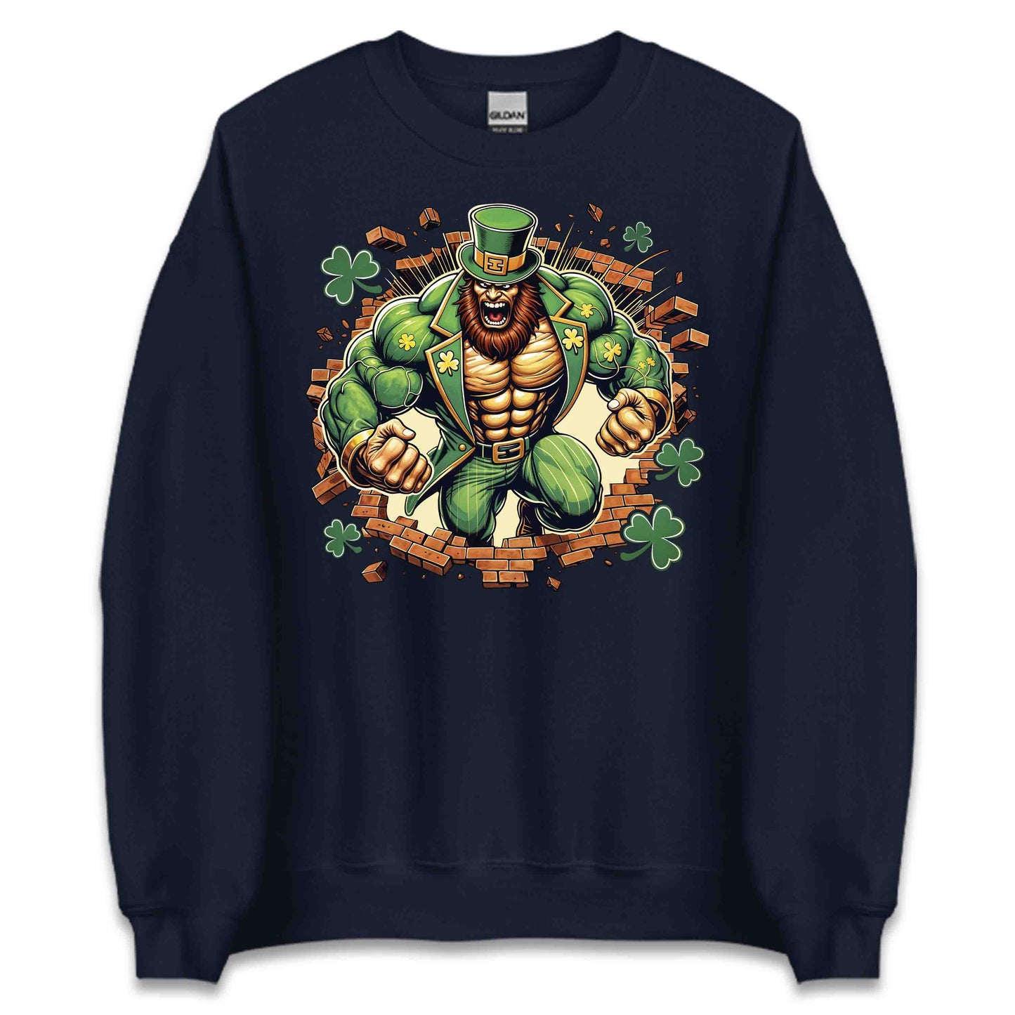 Leprechaun Breaking Through Wall 3D Realistic Badass St. Patrick’s Day | PRODUCT CODE: LEPRCHBKNGWLA