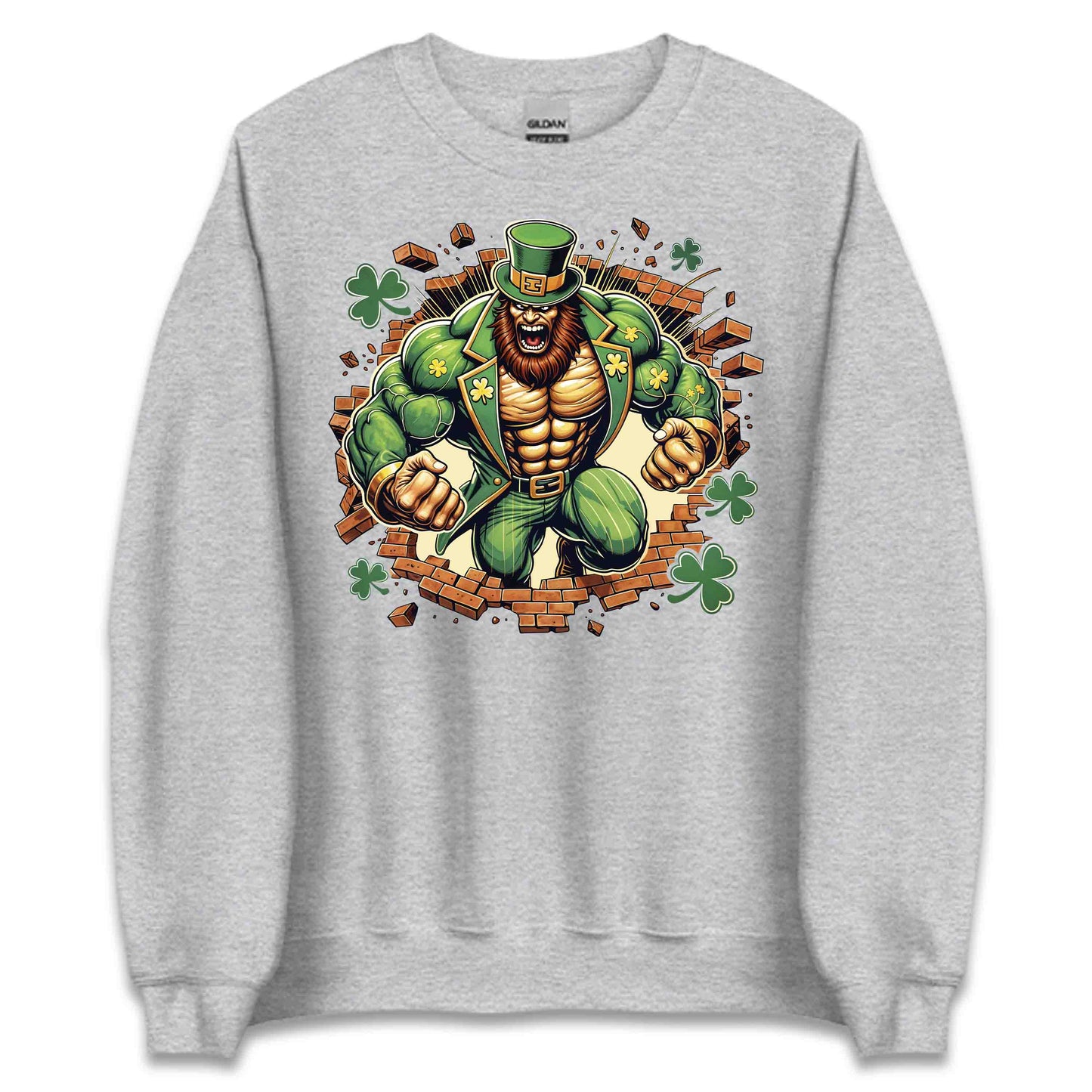 Leprechaun Breaking Through Wall 3D Realistic Badass St. Patrick’s Day | PRODUCT CODE: LEPRCHBKNGWLA