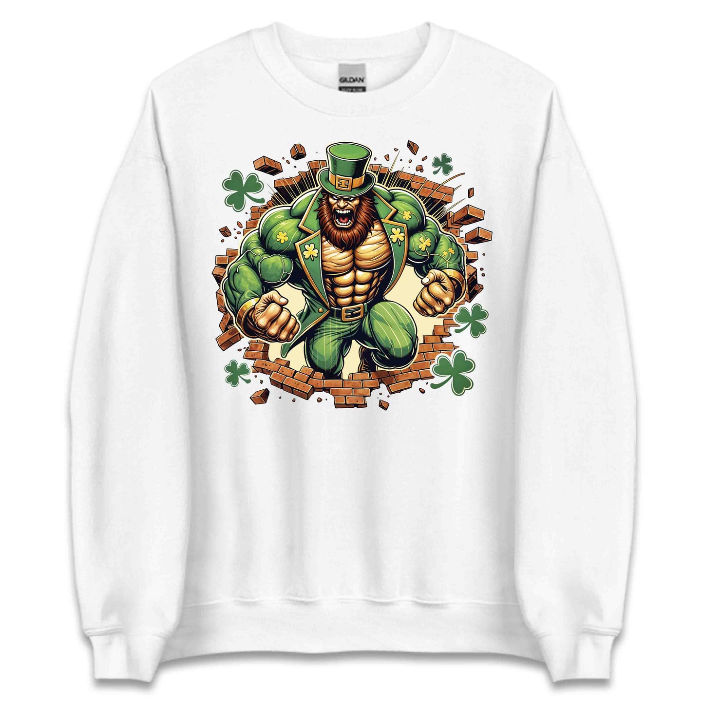 Leprechaun Breaking Through Wall 3D Realistic Badass St. Patrick’s Day | PRODUCT CODE: LEPRCHBKNGWLA