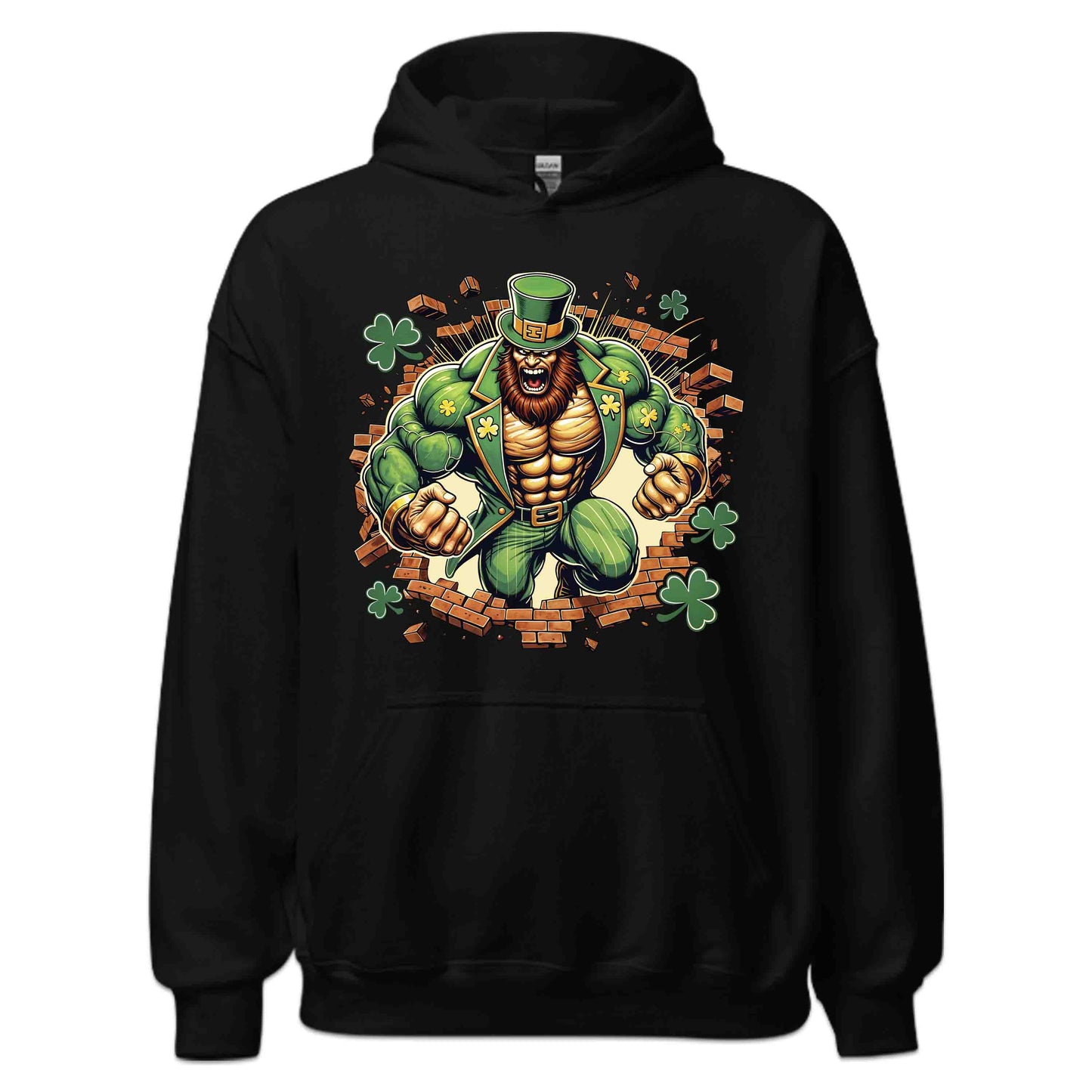 Leprechaun Breaking Through Wall 3D Realistic Badass St. Patrick’s Day | PRODUCT CODE: LEPRCHBKNGWLA