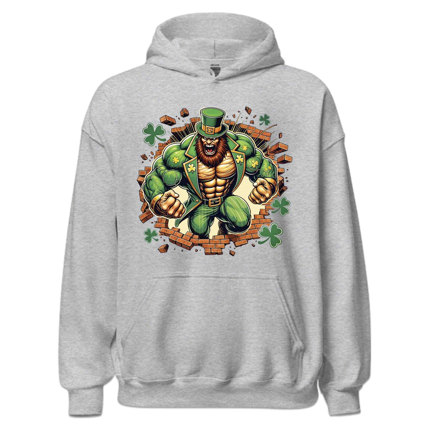 Leprechaun Breaking Through Wall 3D Realistic Badass St. Patrick’s Day | PRODUCT CODE: LEPRCHBKNGWLA
