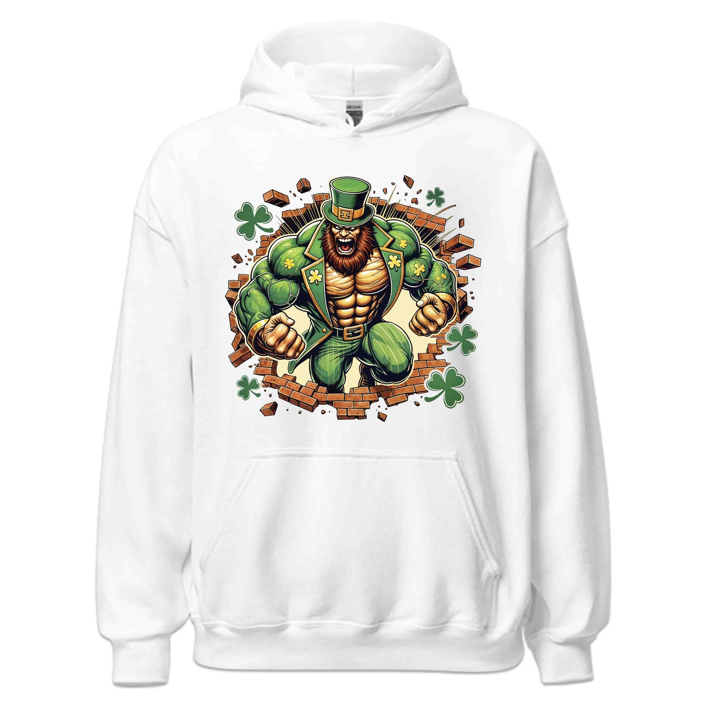 Leprechaun Breaking Through Wall 3D Realistic Badass St. Patrick’s Day | PRODUCT CODE: LEPRCHBKNGWLA