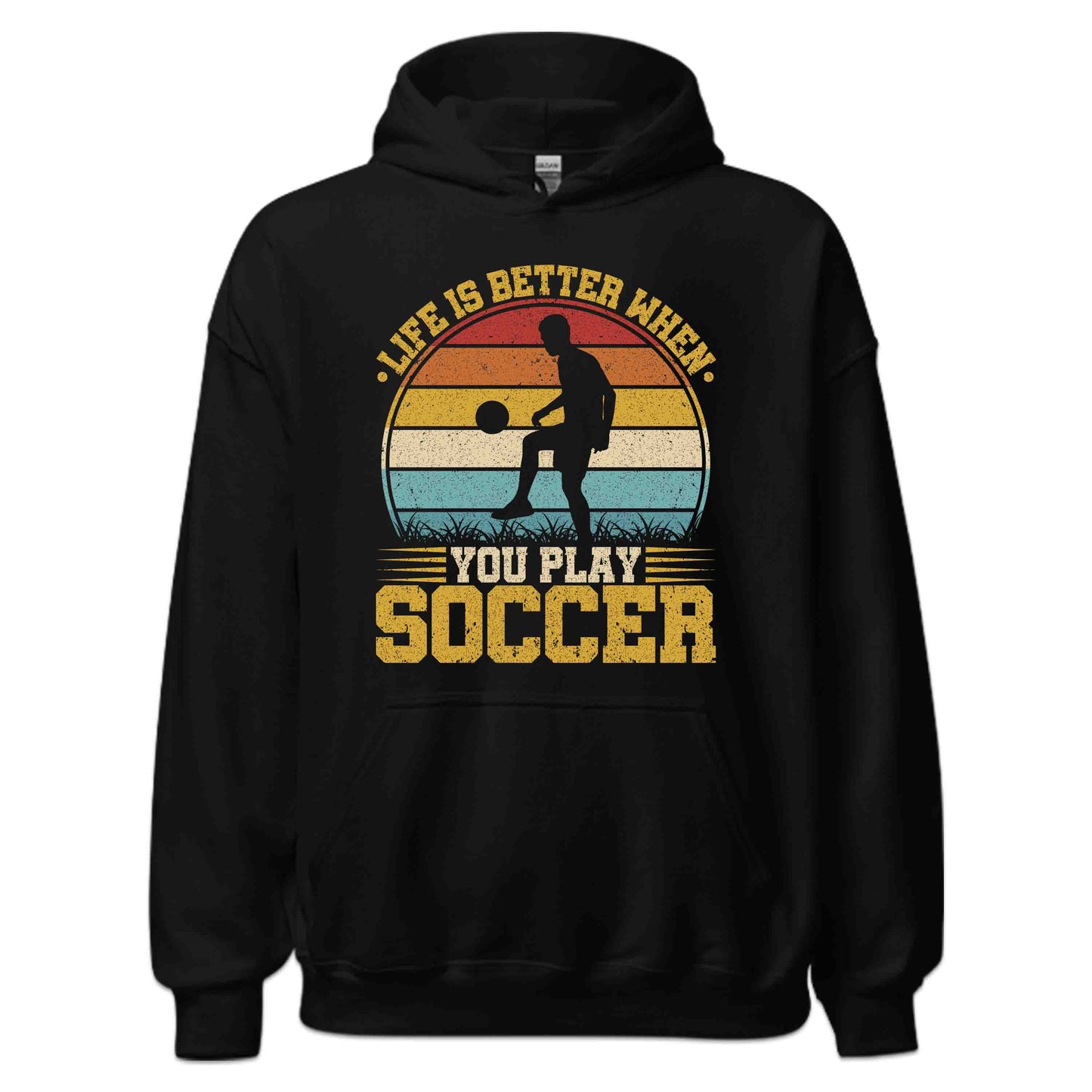 Life is Better When You Play Soccer Retro Football Enthusiasts | PRODUCT CODE: LFESBRTUPLYVN