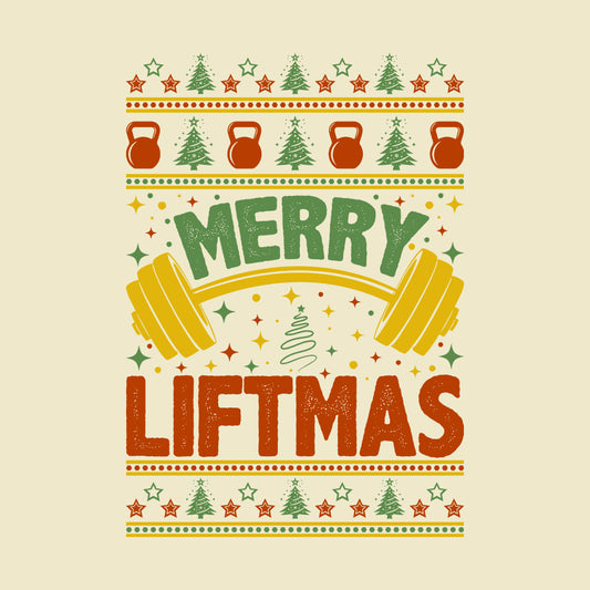 Merry Liftmas Christmas Gym Xmas Fitness Workout Enthusiast | PRODUCT CODE: LFTMSRYGCWE