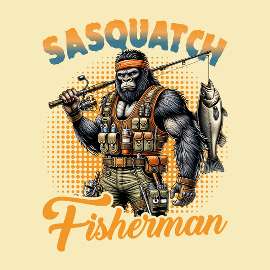 Legendary Sasquatch Fishing Hilarious Bigfoot Fisherman | PRODUCT CODE: LGNDYRSQUTCH