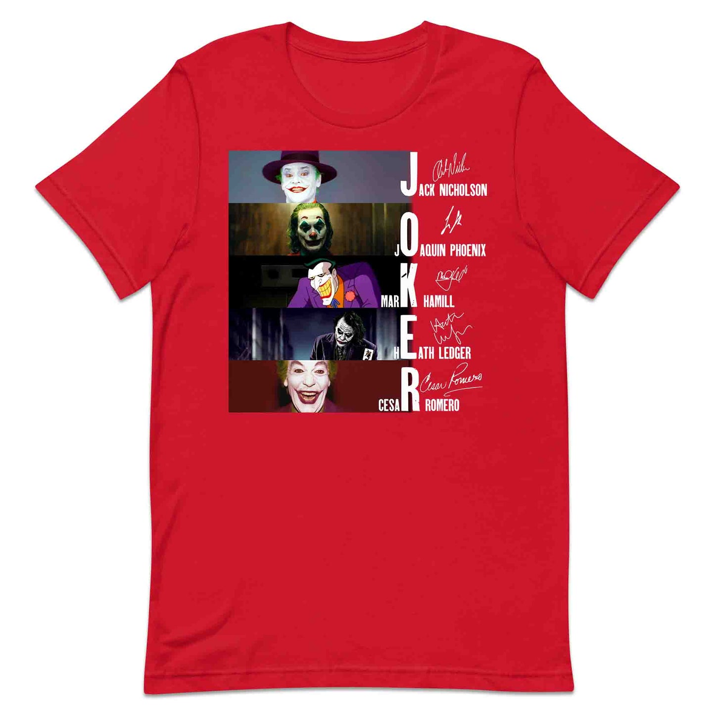 Legendary Jokers Evolution T-Shirt, Nicholson, Ledger, Phoenix & Hamill Tribute Hoodie – DC Villains Apparel | PRODUCT CODE: LGSBXCIYU