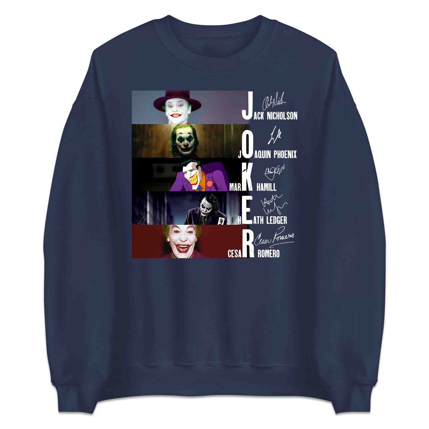 Legendary Jokers Evolution T-Shirt, Nicholson, Ledger, Phoenix & Hamill Tribute Hoodie – DC Villains Apparel | PRODUCT CODE: LGSBXCIYU