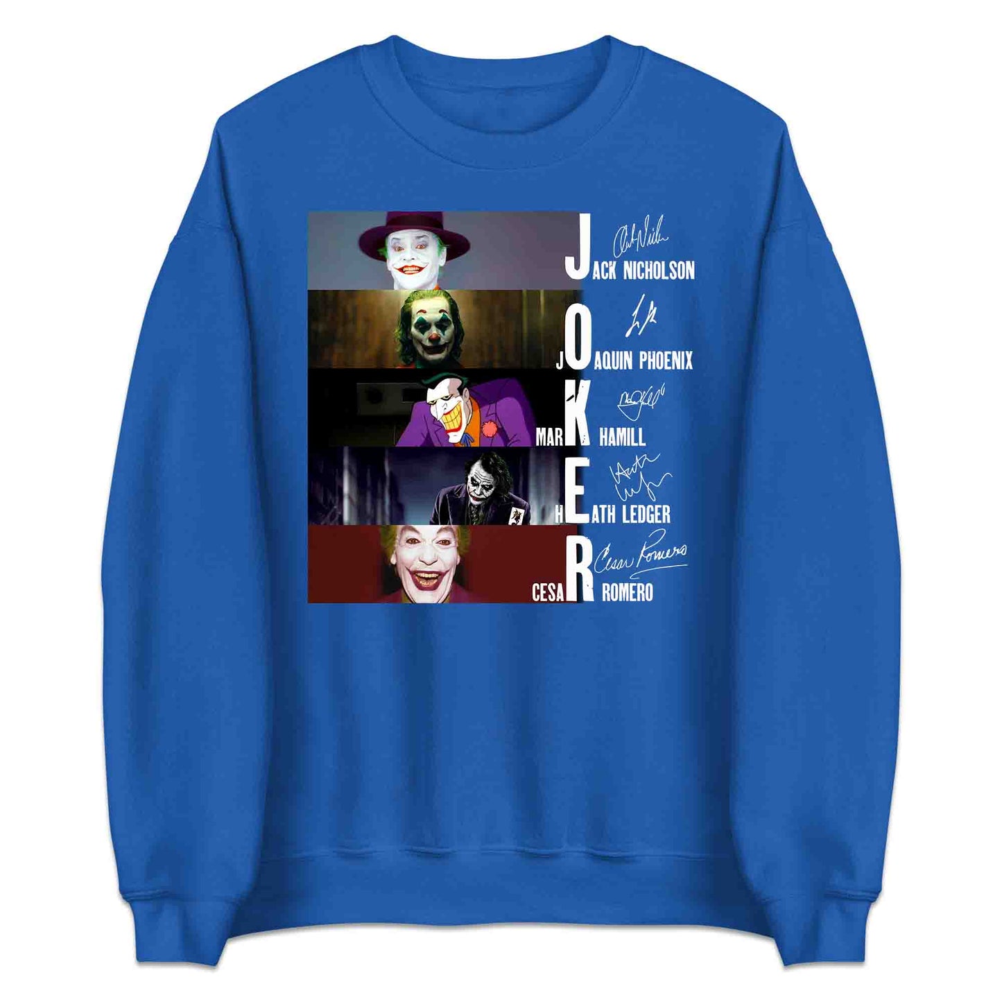 Legendary Jokers Evolution T-Shirt, Nicholson, Ledger, Phoenix & Hamill Tribute Hoodie – DC Villains Apparel | PRODUCT CODE: LGSBXCIYU