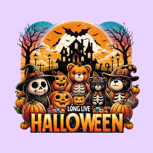Long Live Halloween Cute Skeleton Teddy Bear Haunted House | PRODUCT CODE: LNGLVHWENS