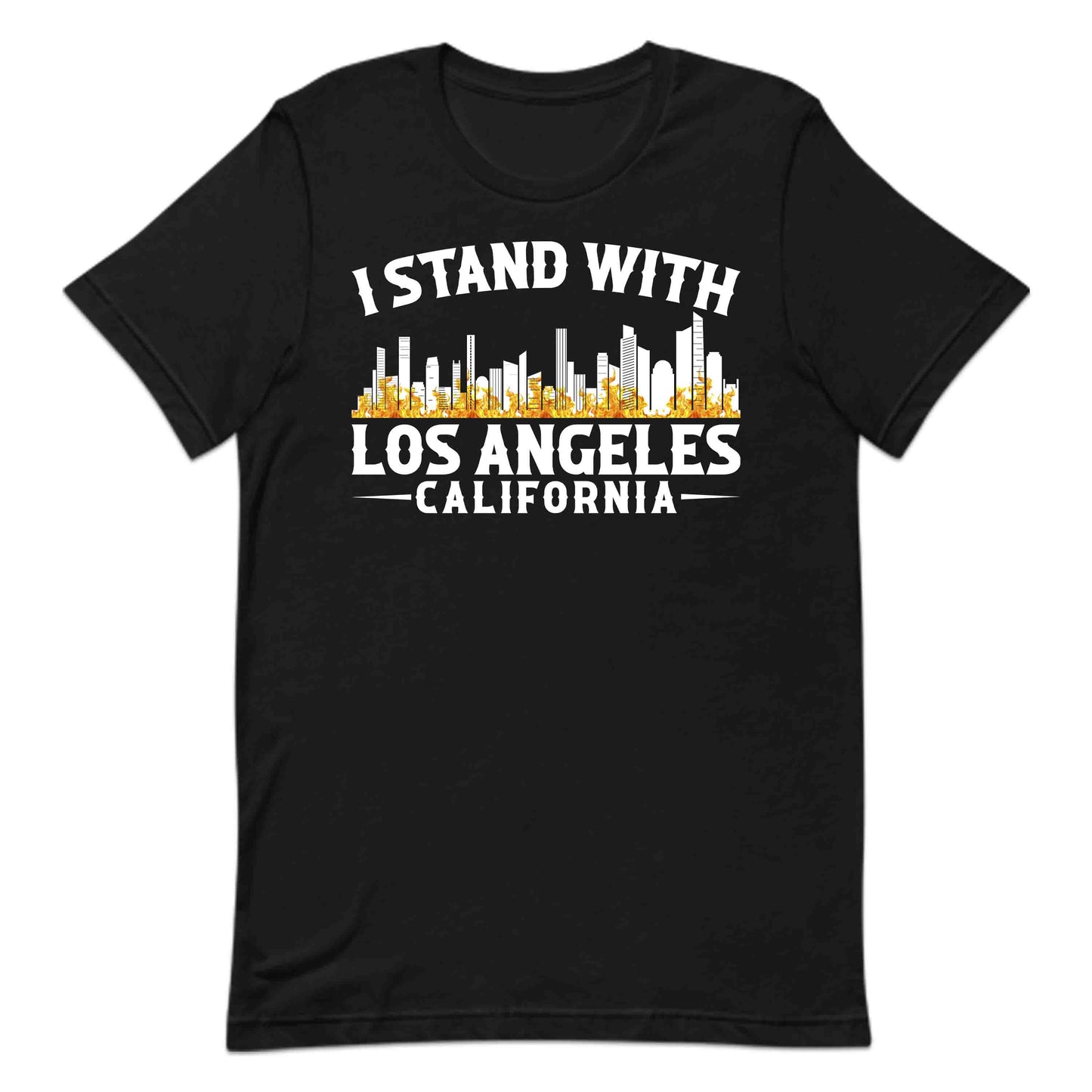 Los Angeles Skyline I Stand with Los Angeles California Support Wildfire Relief | PRODUCT CODE: LNSKYLNEDAWG