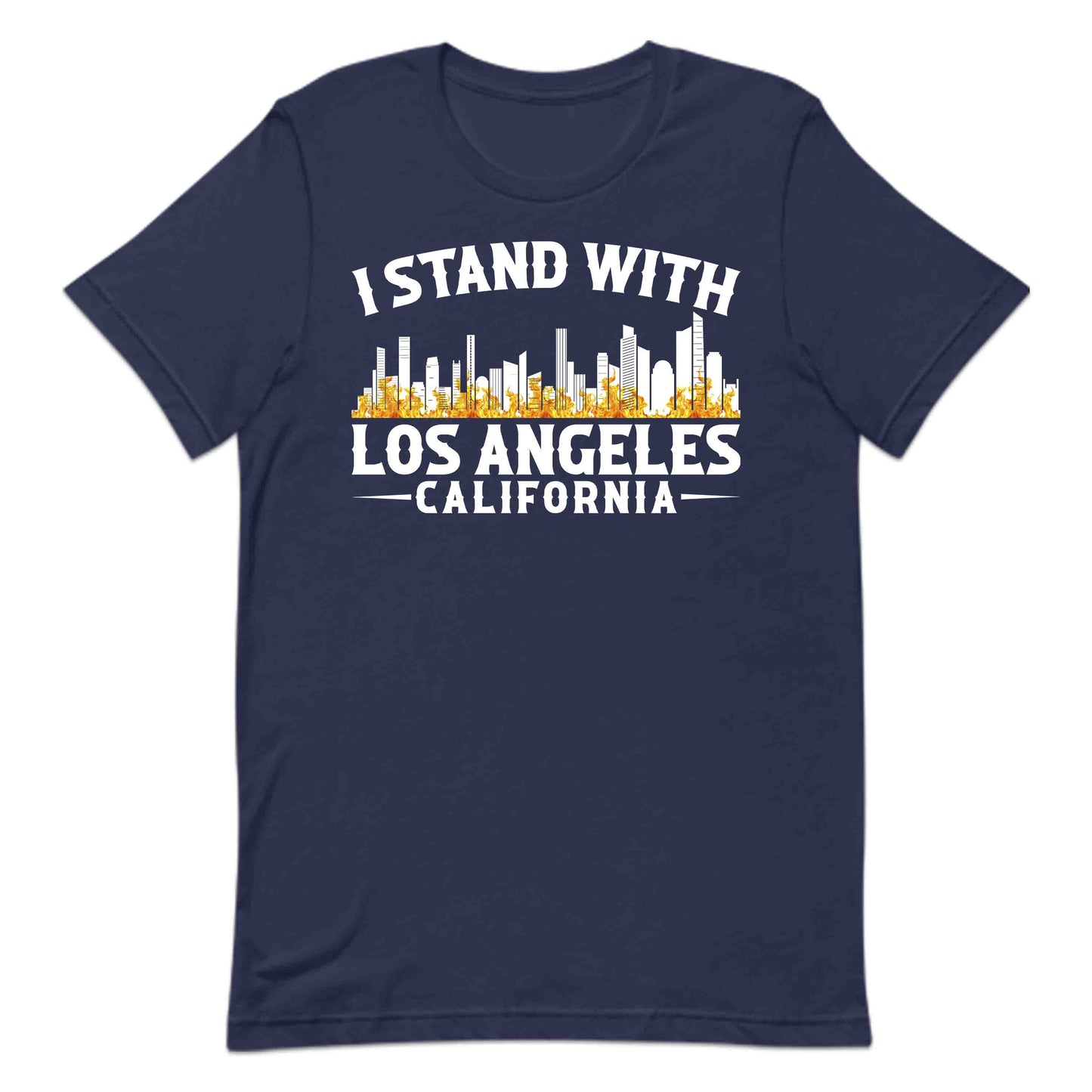 Los Angeles Skyline I Stand with Los Angeles California Support Wildfire Relief | PRODUCT CODE: LNSKYLNEDAWG