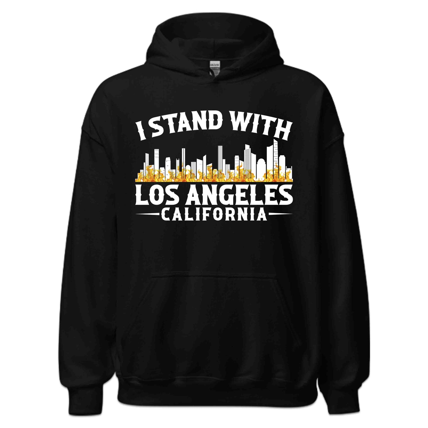 Los Angeles Skyline I Stand with Los Angeles California Support Wildfire Relief | PRODUCT CODE: LNSKYLNEDAWG