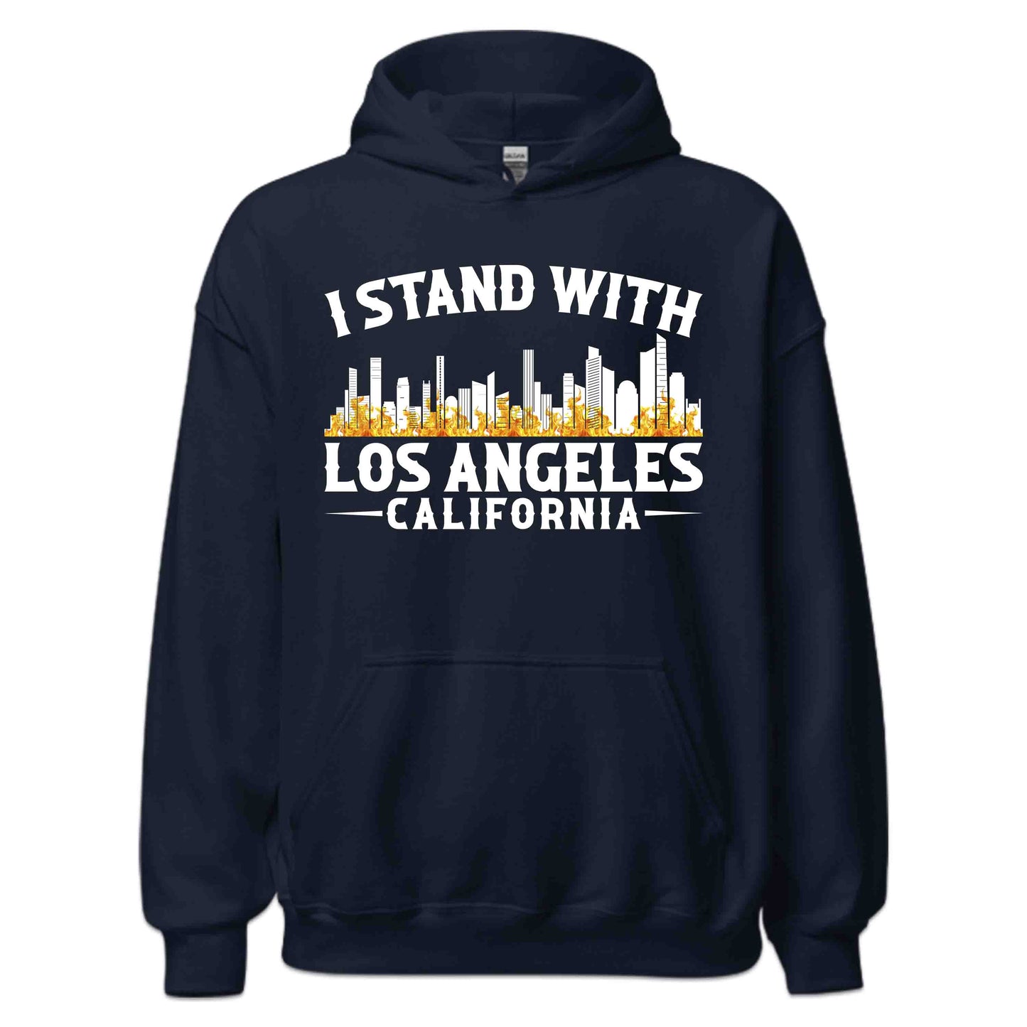 Los Angeles Skyline I Stand with Los Angeles California Support Wildfire Relief | PRODUCT CODE: LNSKYLNEDAWG