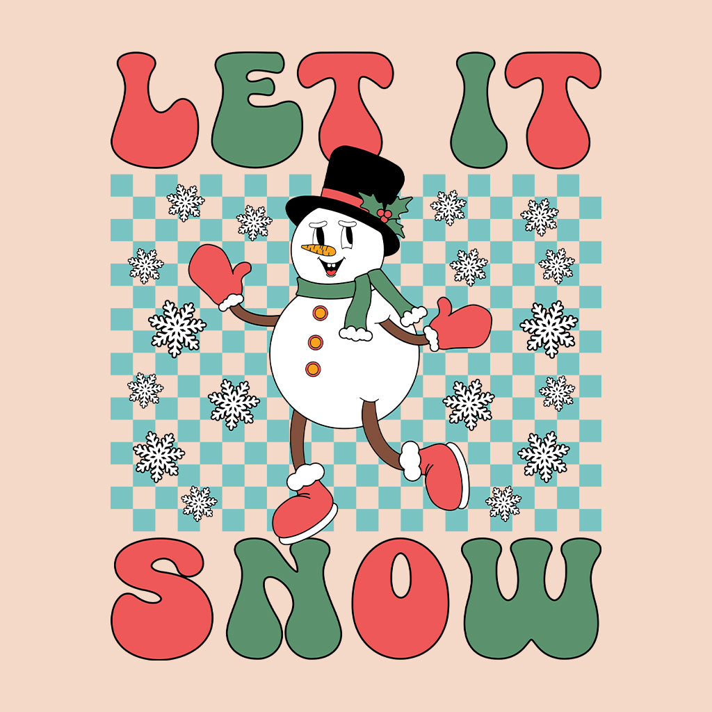 Let It Snow Christmas Snowman Winter Holiday Cozy Xmas | PRODUCT CODE: LTSNWCHRMAW