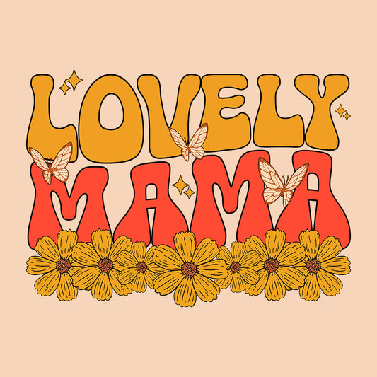 Lovely Mama Retro Floral Vintage Inspired Butterfly Mother's Day | PRODUCT CODE: LVMARTOFLONGP