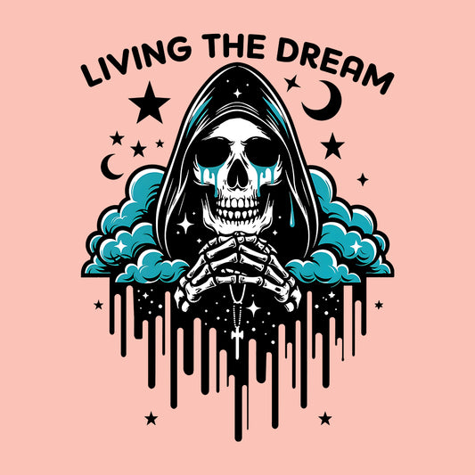 Living The Dream Snarky Skeleton | PRODUCT CODE: LVNGHDRMSK