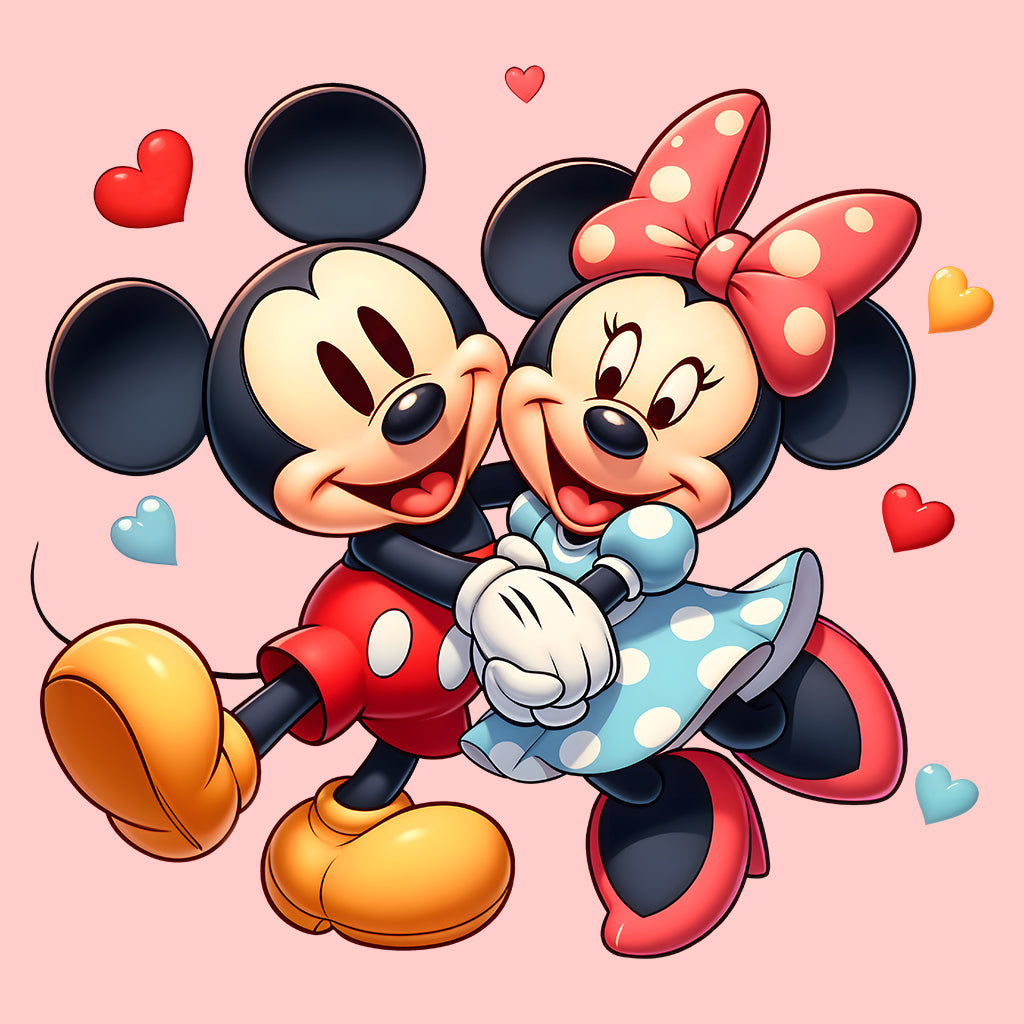Mickey & Minnie Couple T-Shirt | Cute Matching Jumper| Disney Romantic Hoodie | PRODUCT CODE: MADSKTWECIP