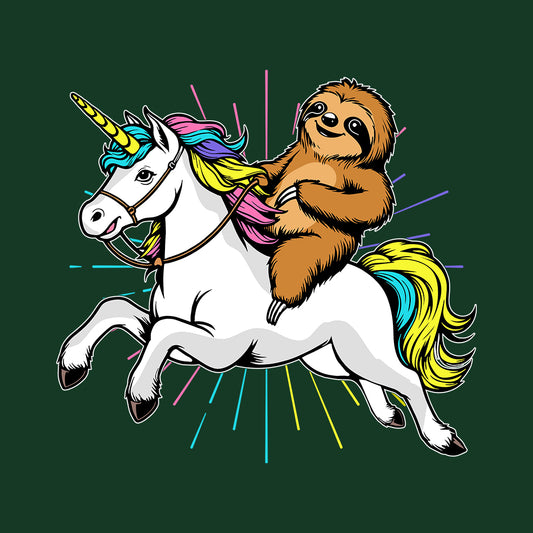 Sloth Riding Unicorn Magical Sloth Fantasy Animal | PRODUCT CODE: MAZAWSLOU
