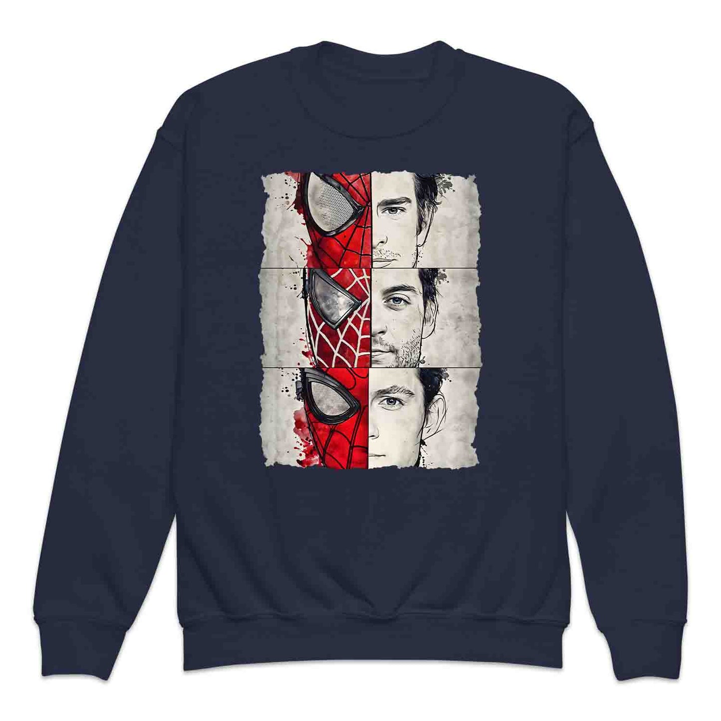 Spider-Man Trio Kids T-Shirt, Tobey, Andrew & Tom Jumper – Marvel Multiverse Hero Hoodie & MCU Apparel | PRODUCT CODE: MCBEWQPL