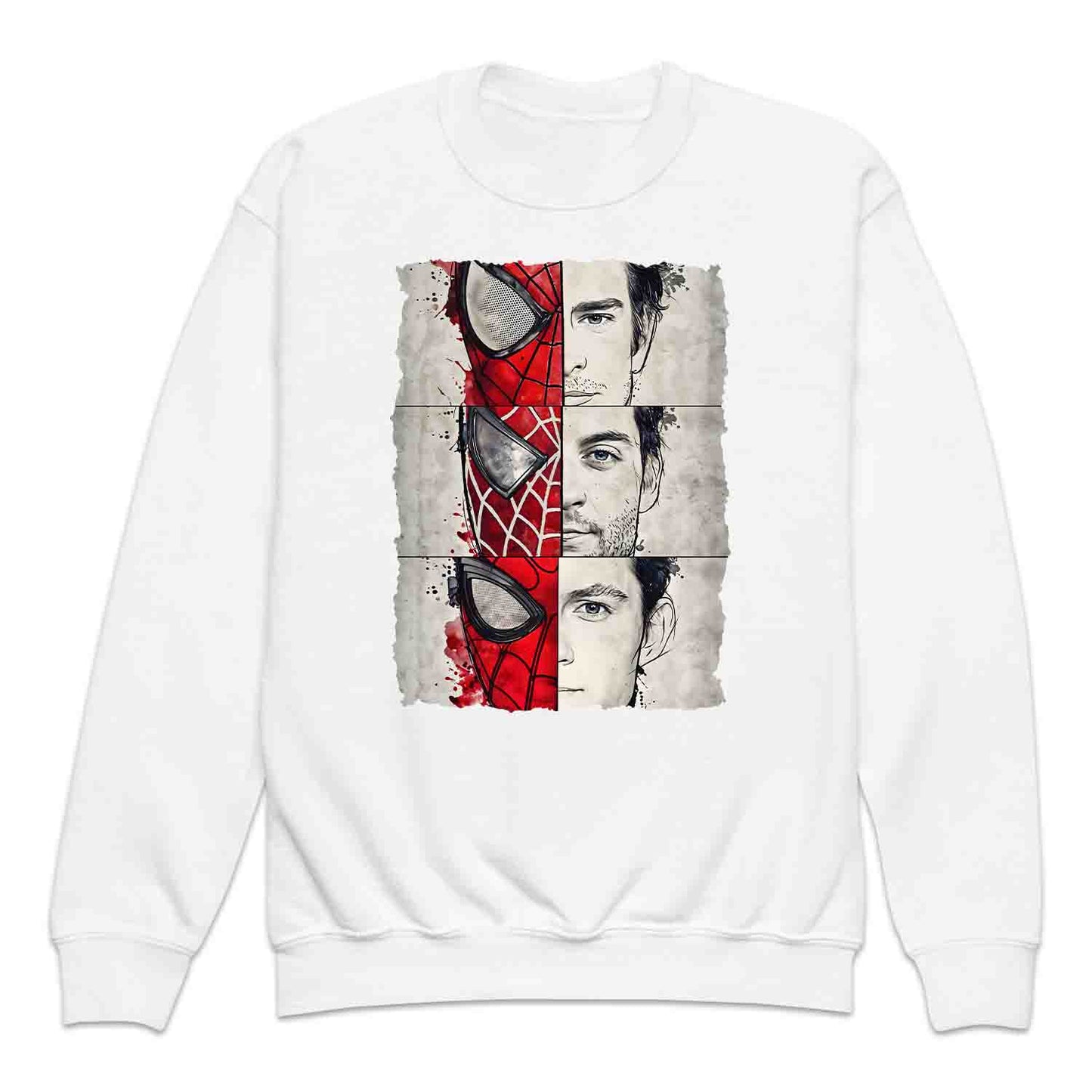Spider-Man Trio Kids T-Shirt, Tobey, Andrew & Tom Jumper – Marvel Multiverse Hero Hoodie & MCU Apparel | PRODUCT CODE: MCBEWQPL