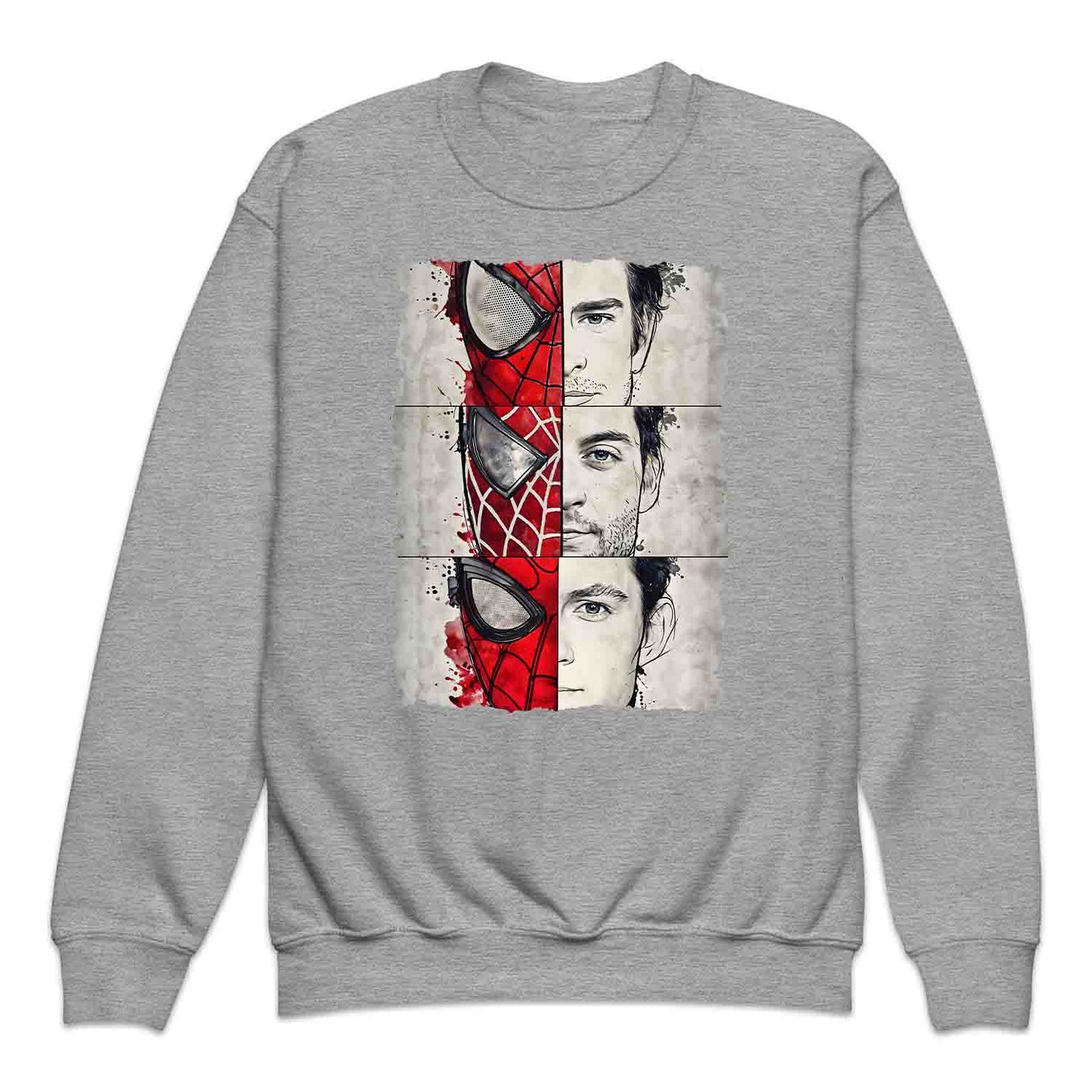 Spider-Man Trio Kids T-Shirt, Tobey, Andrew & Tom Jumper – Marvel Multiverse Hero Hoodie & MCU Apparel | PRODUCT CODE: MCBEWQPL