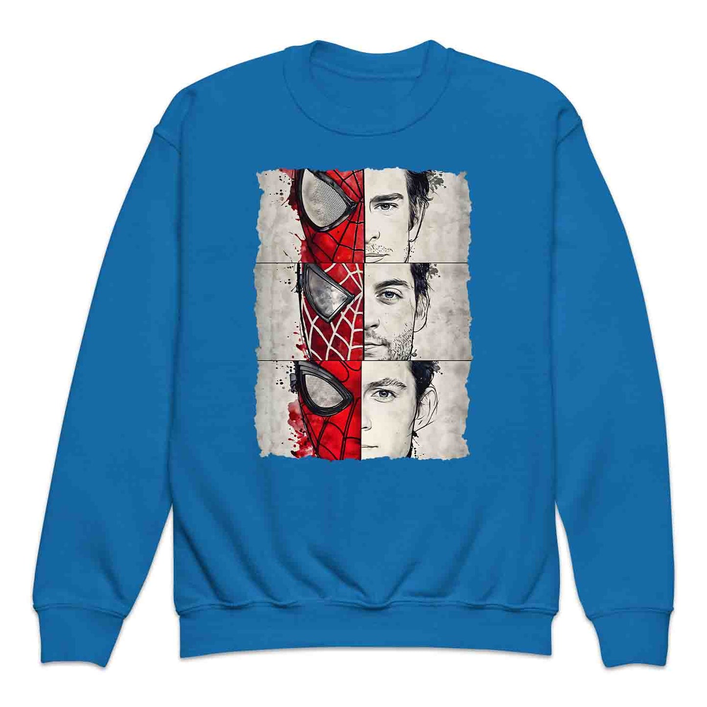 Spider-Man Trio Kids T-Shirt, Tobey, Andrew & Tom Jumper – Marvel Multiverse Hero Hoodie & MCU Apparel | PRODUCT CODE: MCBEWQPL