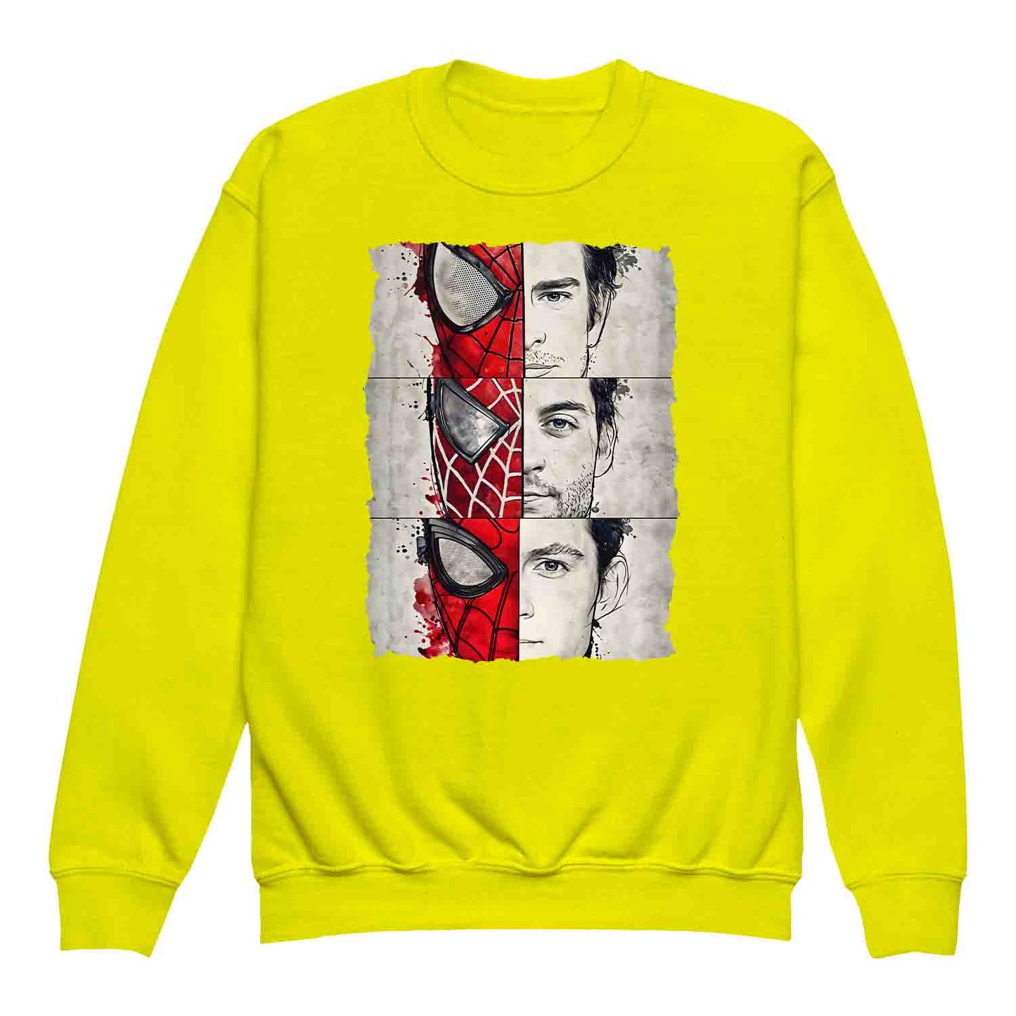 Spider-Man Trio Kids T-Shirt, Tobey, Andrew & Tom Jumper – Marvel Multiverse Hero Hoodie & MCU Apparel | PRODUCT CODE: MCBEWQPL
