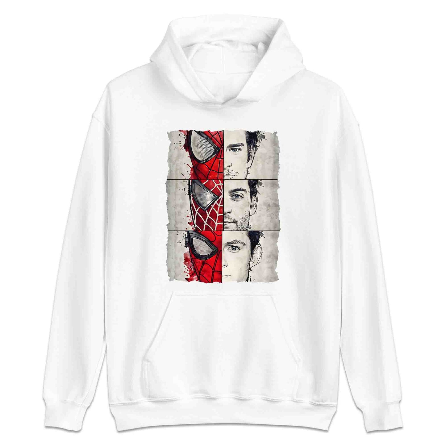 Spider-Man Trio T-Shirt, Tobey, Andrew & Tom Jumper – Marvel Multiverse Hero Hoodie & MCU Apparel | PRODUCT CODE: MCBEWQPL
