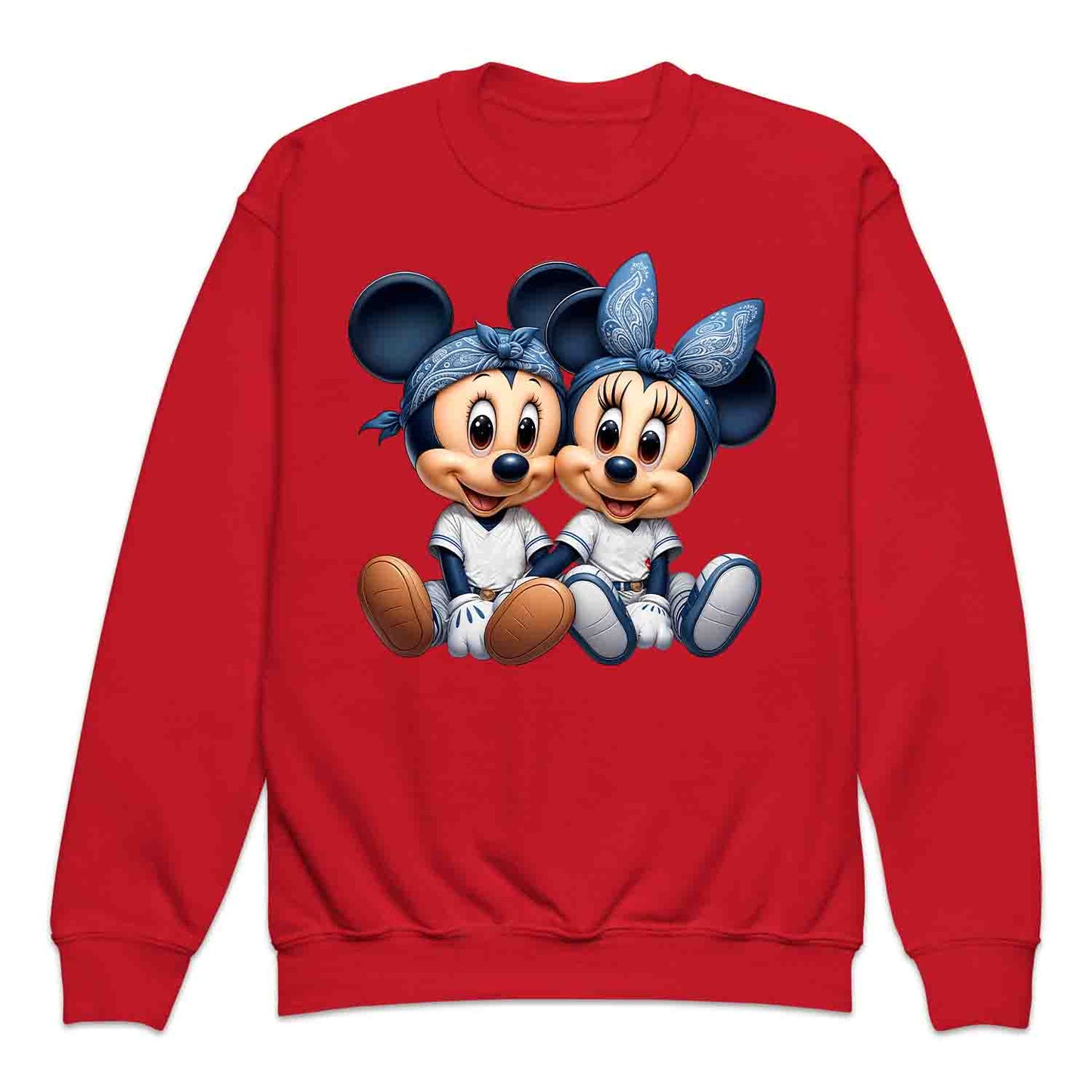 Mickey & Minnie Baseball Jersey Disney Kids T-Shirt | Cartoon Couple Jumper | Vintage Mouse Ears Hoodie | PRODUCT CODE: MCKTEUSPOA