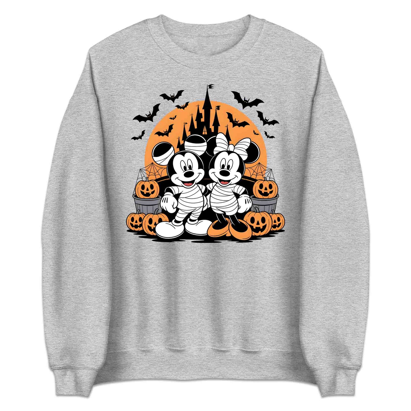 Mickey & Minnie Mummy T-Shirt, Haunted Castle Sweatshirt, Spooky Disney Hoodie | PRODUCT CODE: MENMBASFH