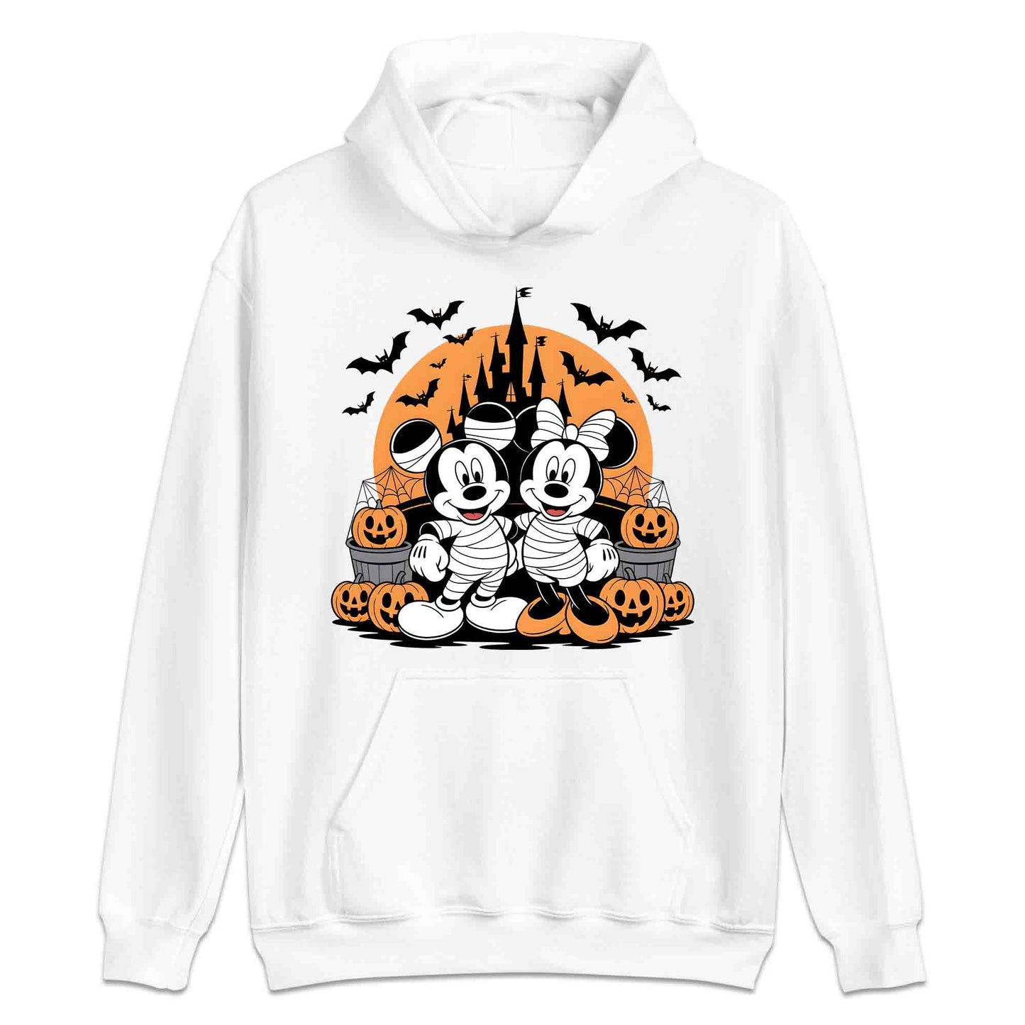 Mickey & Minnie Mummy T-Shirt, Haunted Castle Sweatshirt, Spooky Disney Hoodie | PRODUCT CODE: MENMBASFH