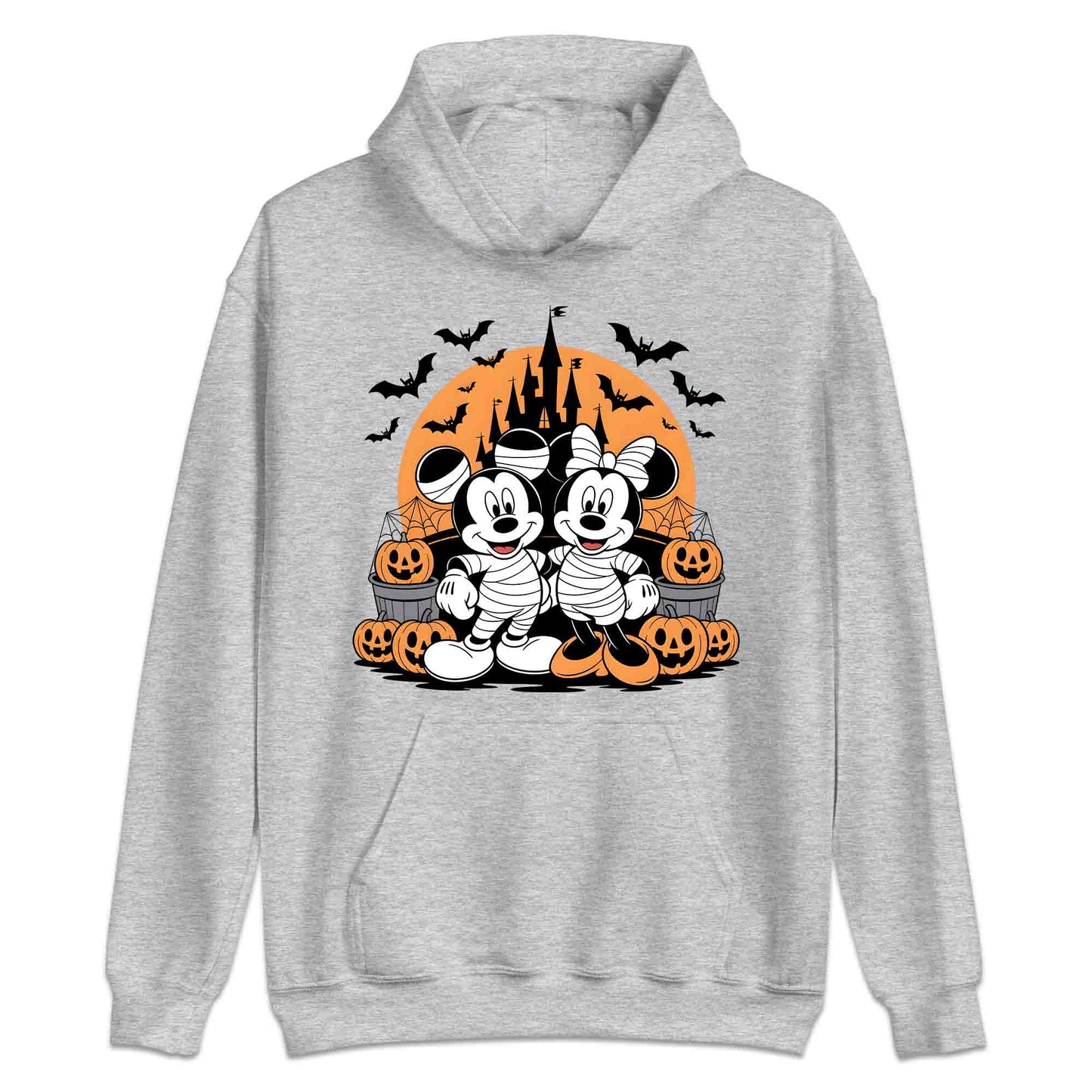 Mickey & Minnie Mummy T-Shirt, Haunted Castle Sweatshirt, Spooky Disney Hoodie | PRODUCT CODE: MENMBASFH