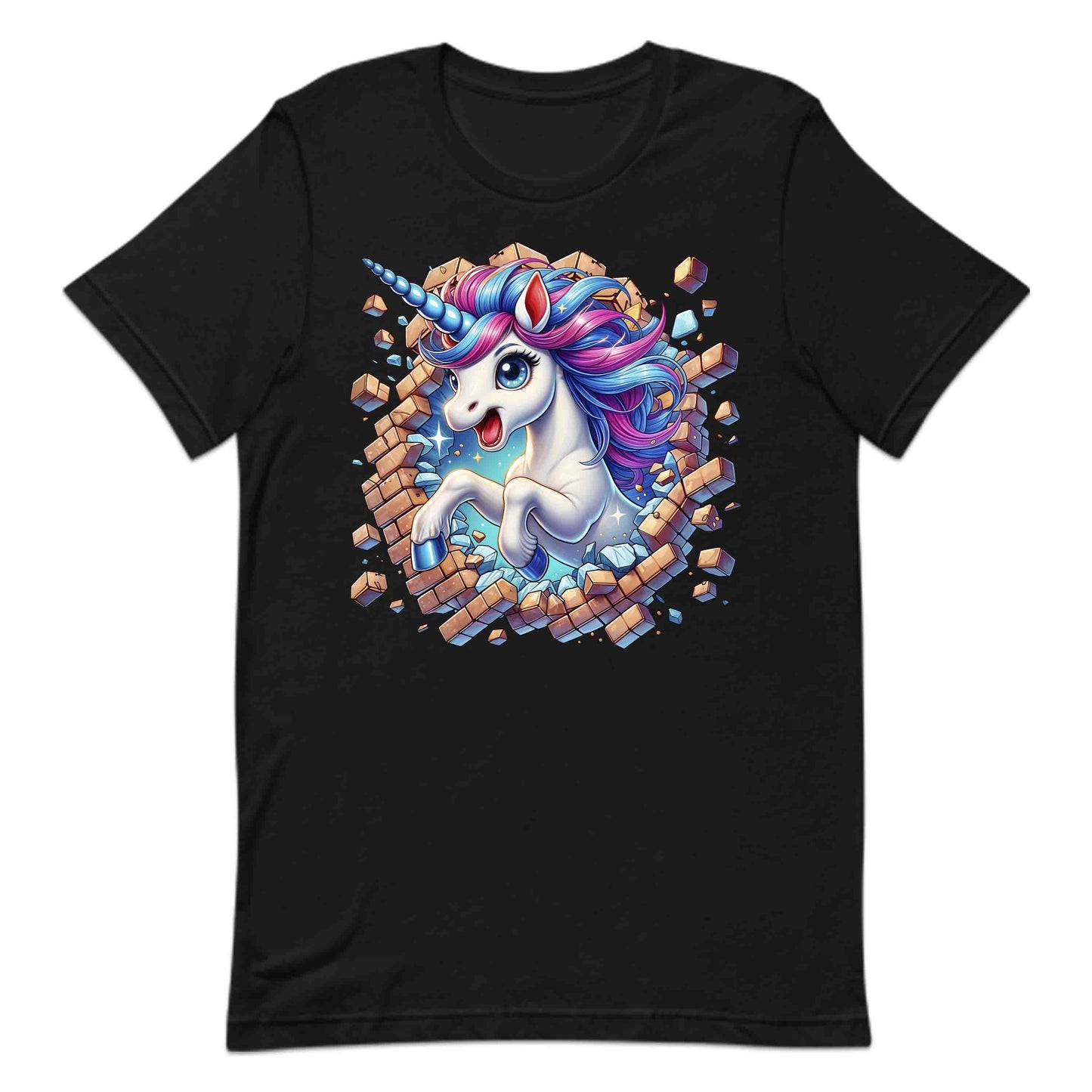 Magical Unicorn Breaking Through Wall 3D Realistic Whimsical Unicorn | PRODUCT CODE: MFGCLAUNOBKR