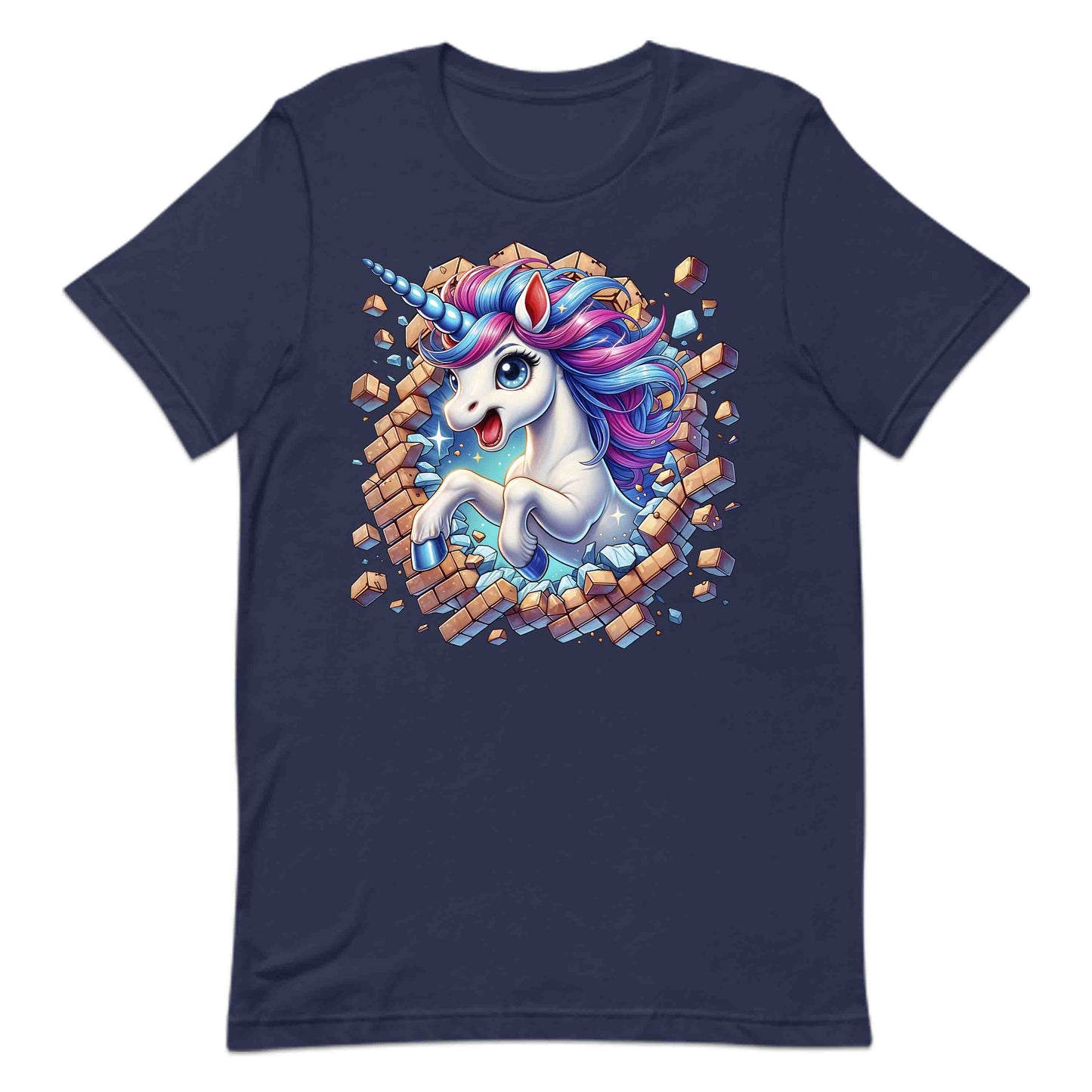 Magical Unicorn Breaking Through Wall 3D Realistic Whimsical Unicorn | PRODUCT CODE: MFGCLAUNOBKR