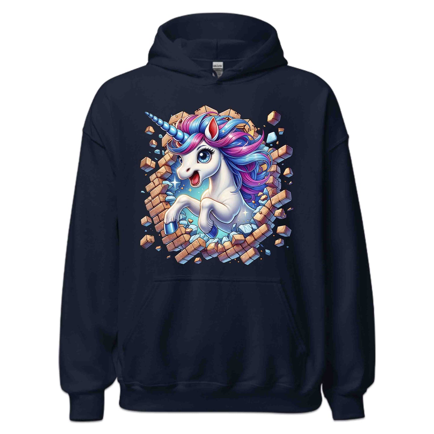 Magical Unicorn Breaking Through Wall 3D Realistic Whimsical Unicorn | PRODUCT CODE: MFGCLAUNOBKR