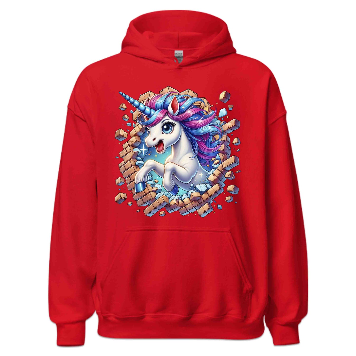 Magical Unicorn Breaking Through Wall 3D Realistic Whimsical Unicorn | PRODUCT CODE: MFGCLAUNOBKR