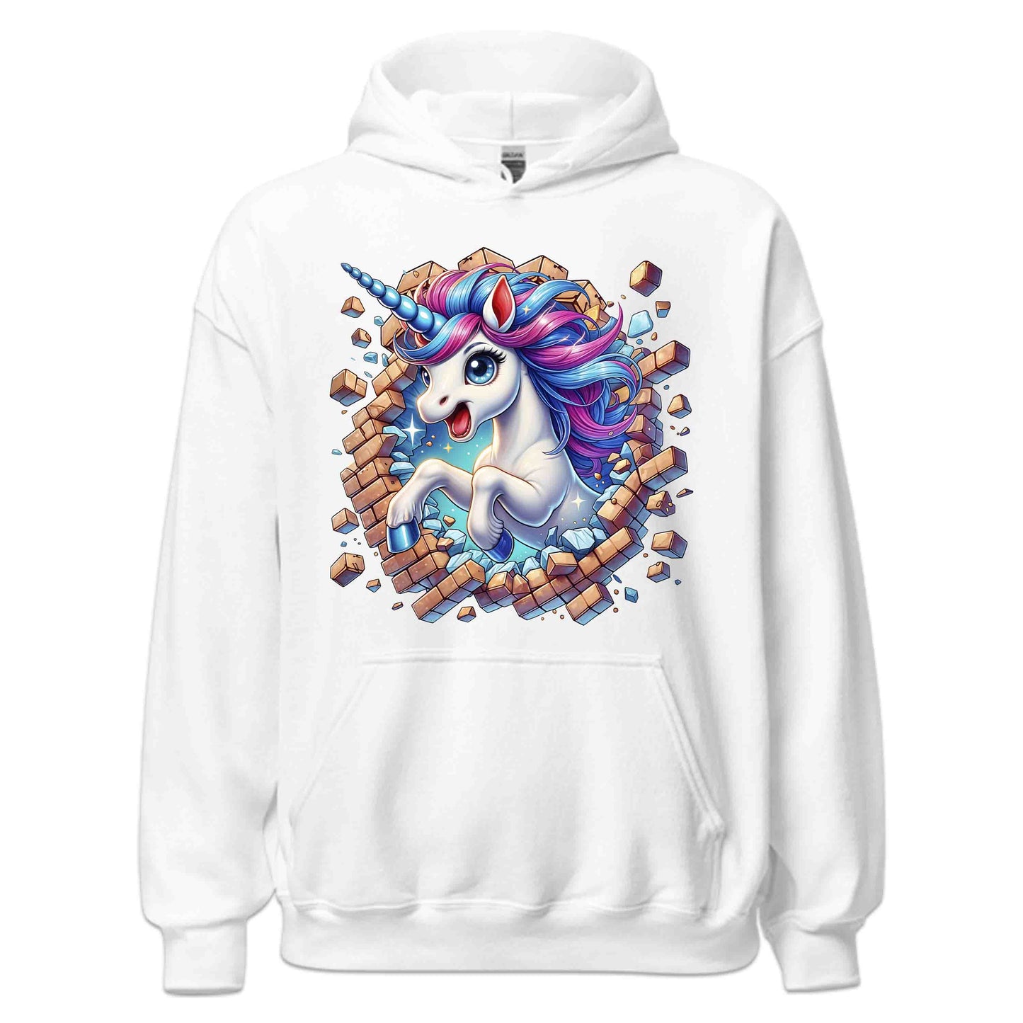 Magical Unicorn Breaking Through Wall 3D Realistic Whimsical Unicorn | PRODUCT CODE: MFGCLAUNOBKR