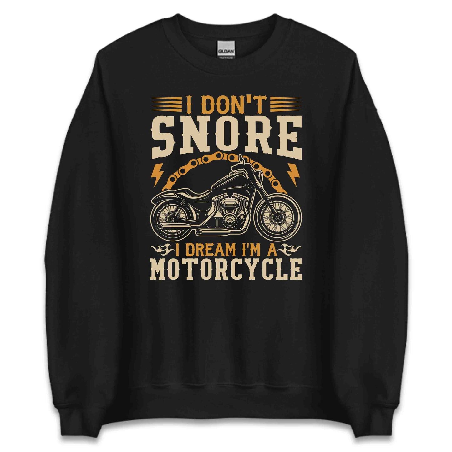 Hilarious Motorcycle Dreamer I Don't Snore I Dream I'm a Motorcycle | PRODUCT CODE: MIECANTWBOWBA