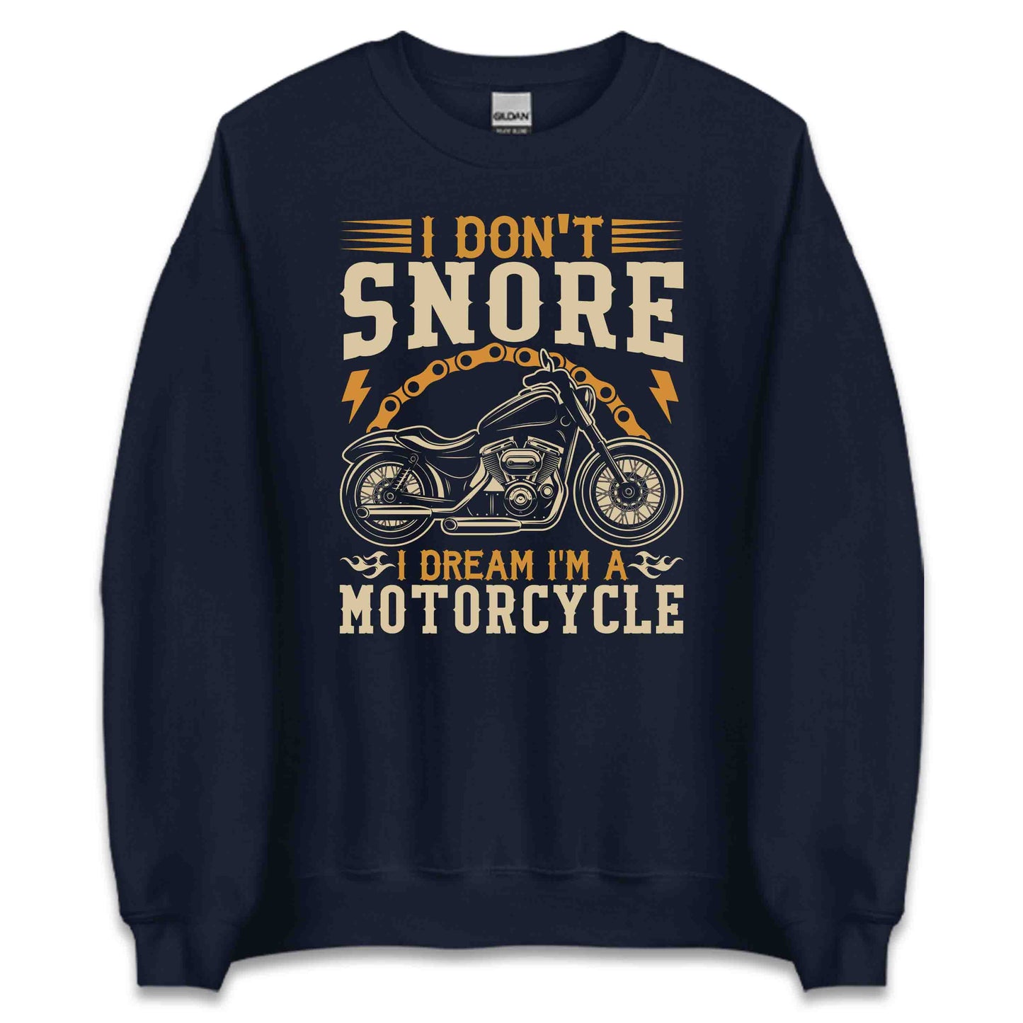 Hilarious Motorcycle Dreamer I Don't Snore I Dream I'm a Motorcycle | PRODUCT CODE: MIECANTWBOWBA